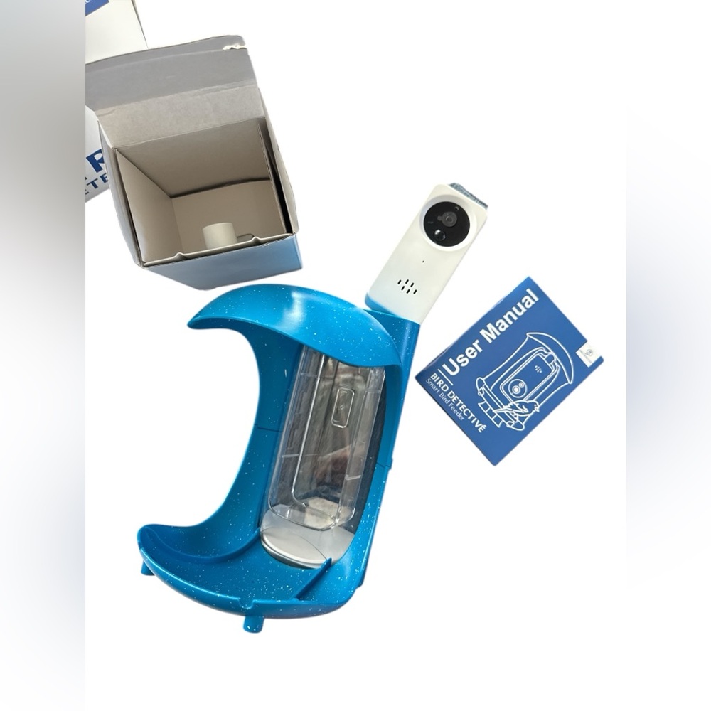 Bird Feeder Palport Bird Detective Smart Bird Feeder with Camera Blue New in Box - Picture 7 of 10